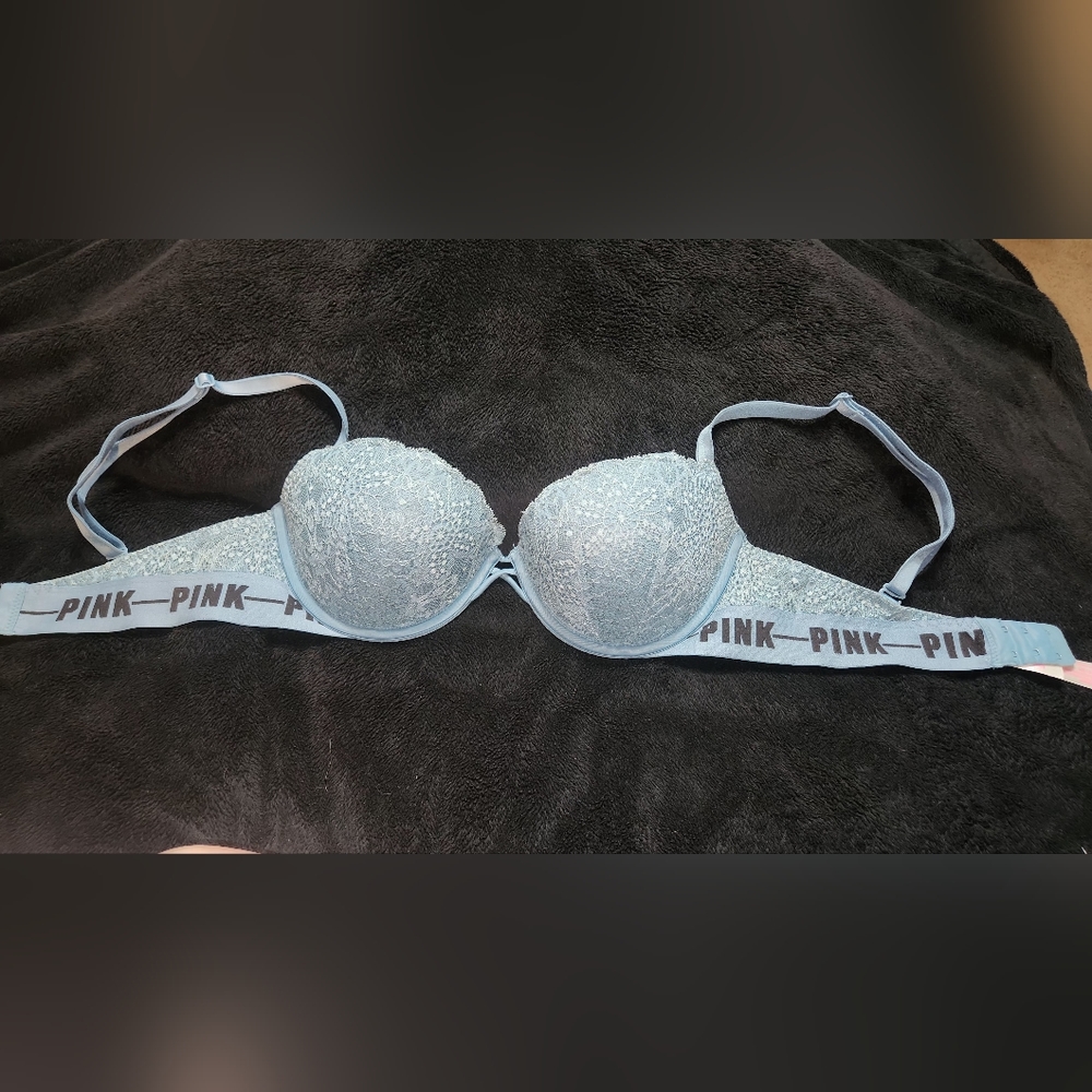 Pink pushup bra